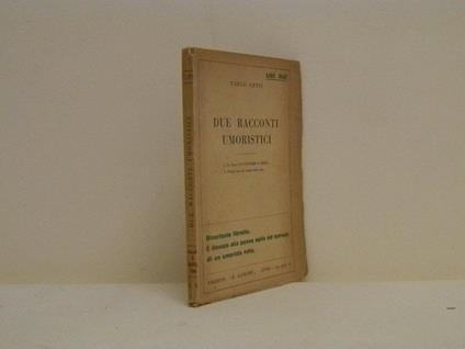 Due racconti umoristici - Carlo Cetti - copertina