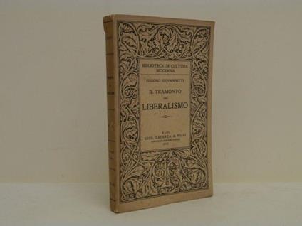 Il tramonto del Liberalismo - Eugenio Giovannetti - copertina