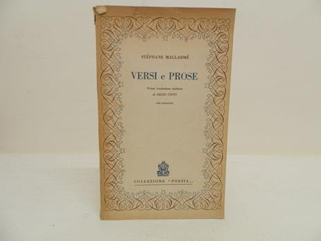Versi e prose - Stéphane Mallarmé - copertina