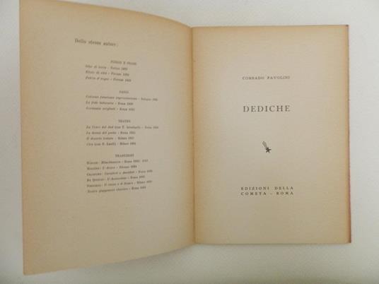 Dediche - Corrado Pavolini - 2