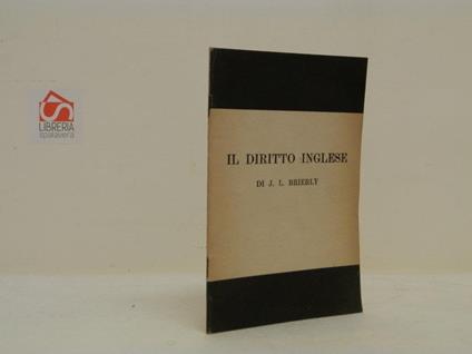 Il diritto inglese - copertina