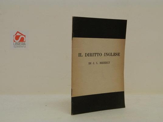 Il diritto inglese - copertina