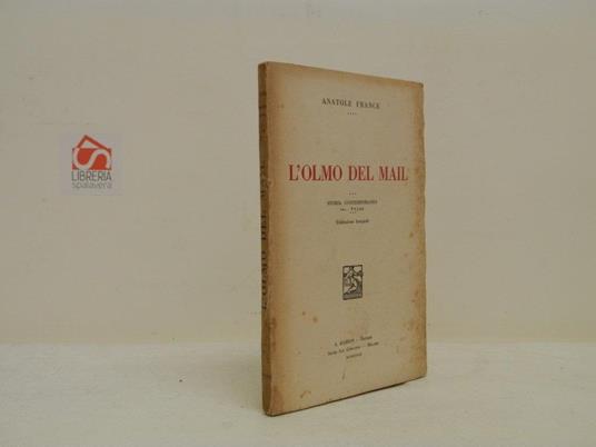 L' olmo del mail - Anatole France - copertina