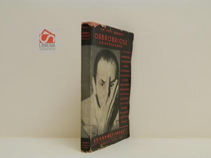 Obbrobriose confessioni - Antonio Aniante - copertina