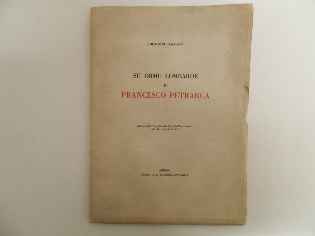 Su orme lombarde di Francesco Petrarca