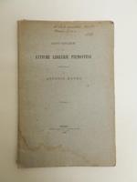Alcuni cataloghi di antiche librerie piemontesi pubblicati da Antonio Manno