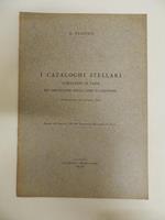 I cataloghi stellari attraverso le tappe più importanti della loro evoluzione. (continuazione, vedi annuario 1940)