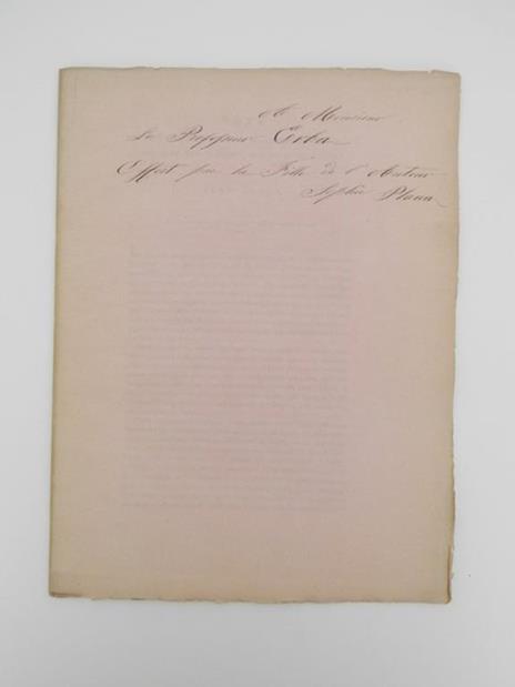 Note sur la formation probable de la multitude des Astéroides qui, entre Mars et Jupiter, circulent autour di Soleil UNITO A: Note sur la configuration originaire des anneaux dont la matière existe actuellement dans l'espace, transformée en plusieurs - Giovanni Plana - copertina