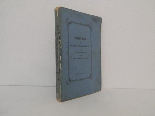 Antichità romane del dottor Leopoldo Krahner recate dalla tedesca nell'italiana favella dall'abate prof. Domenico Favaretti - Leopoldo Krahner - copertina