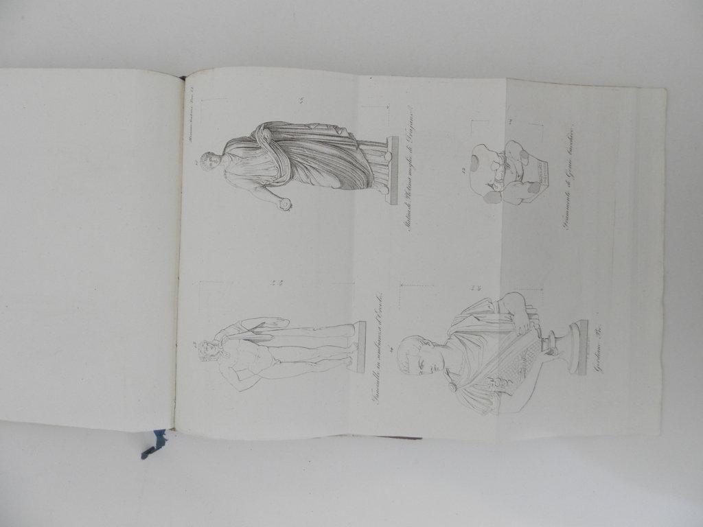 Monumenti gabini della villa pinciana descritti da Ennio Quirino Visconti nuovamente pubblicati per cura di Giovanni Labus. Legato assieme a: Due discorsi inediti di Ennio Quirino Visconti con alcune sue lettere e con altre a lui scritte che ora per