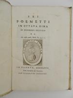 Sei poemetti in ottava rima di Diodoro Delfico