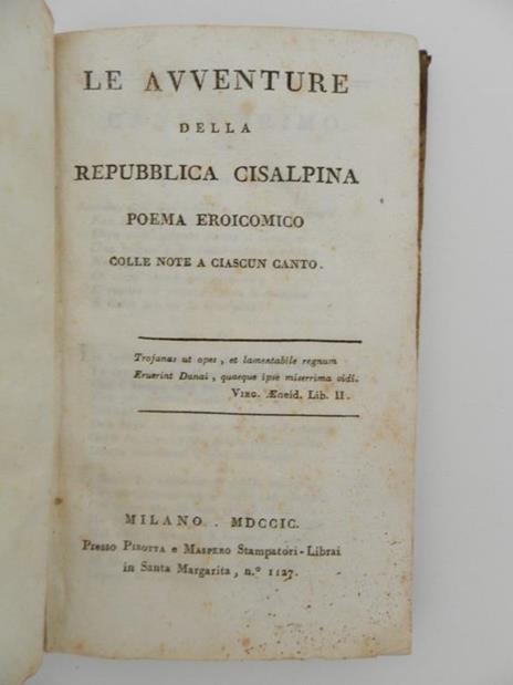 Le avventure della repubblica cisalpina - Pietro Bossi - 2