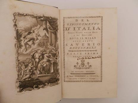 Del risorgimento d'Italia negli studj nelle arti e nè costumi dopo il mille dell'abate Saverio Bettinelli - Saverio Bettinelli - 2