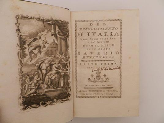 Del risorgimento d'Italia negli studj nelle arti e nè costumi dopo il mille dell'abate Saverio Bettinelli - Saverio Bettinelli - 2