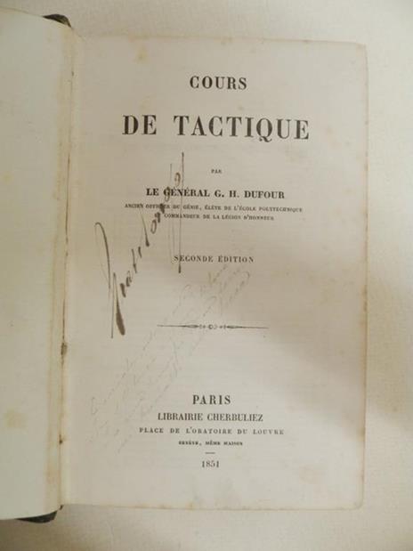Cours de tactique. Seconde édition revue, augmentée et accompagnée de XXI planches - 2