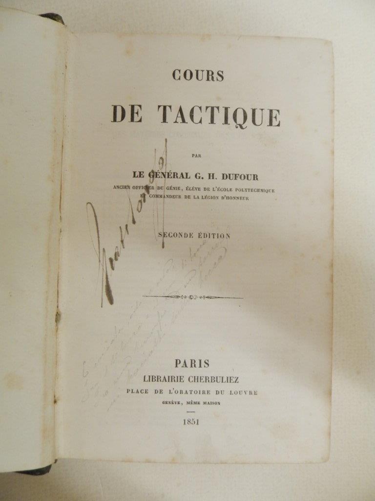Cours de tactique. Seconde édition revue, augmentée et accompagnée de XXI planches