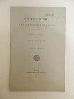 Recensioni e notizie di G. De Sanctis estratto dagli studi storici per l'antichità classica. Vol. ll - Fasc. ll