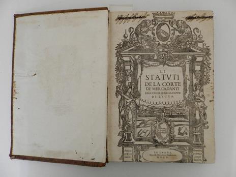 Statuti de la corte de mercadanti di Lucca - copertina