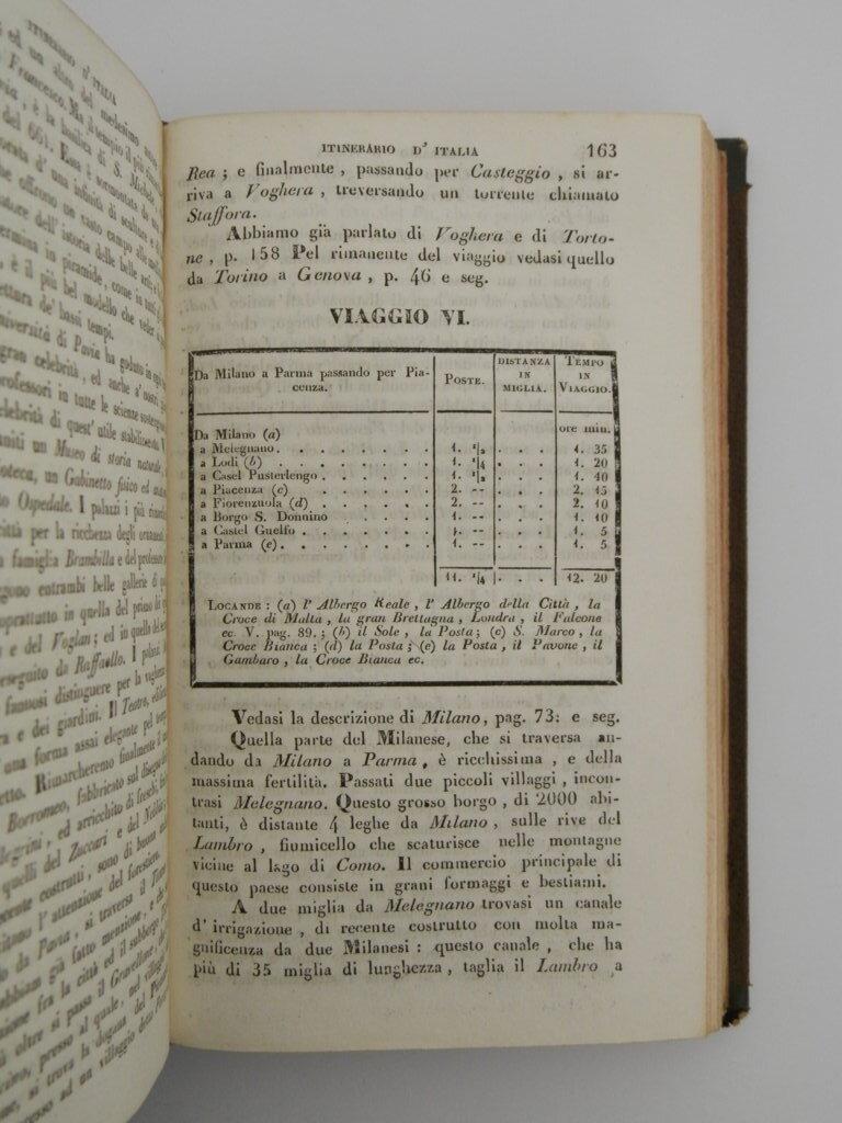 Nuovo itinerario d'Italia di Richard rifatto, accresciuto e corretto sulla nuova Guida d'Italia recentemente stampata in Milano con una carta postale