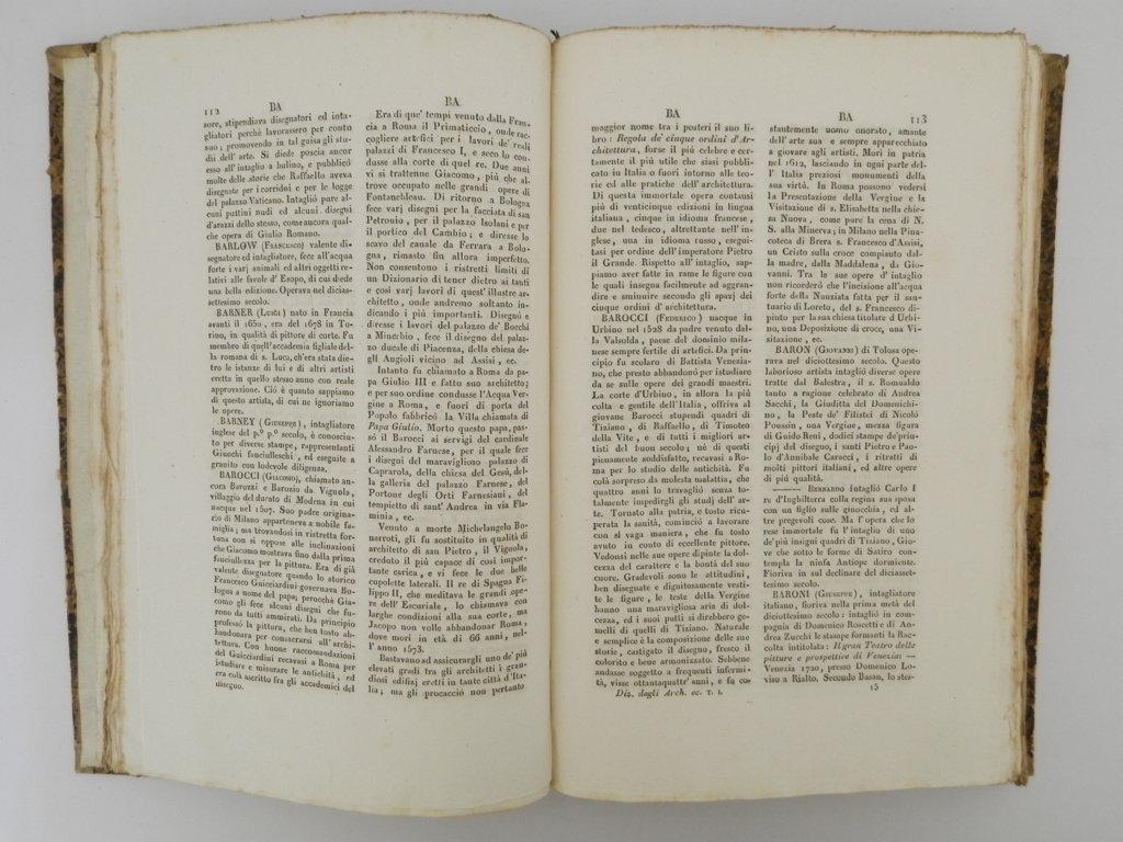 Dizionario degli architetti, scultori, pittori, intagliatori in rame ed in pietra, coniatori di medaglie, musaicisti, niellatori, intarsiatori d'ogni eta e d'ogni nazione