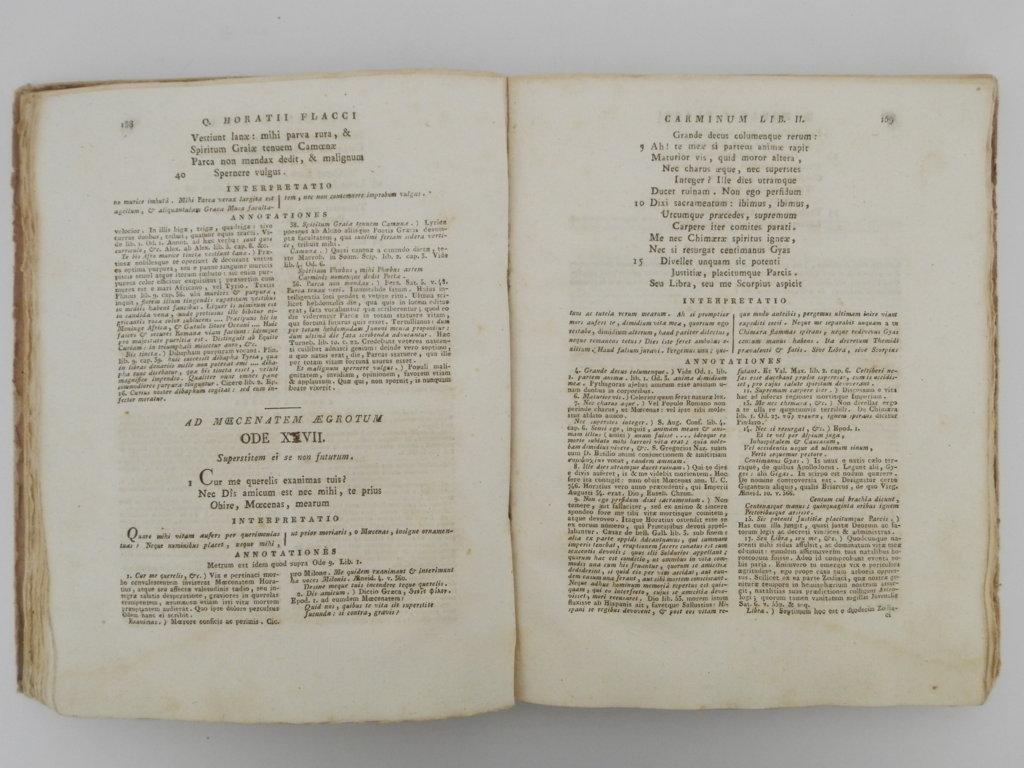 Q. Horatii Flacci Opera interpretatione et notis illustravit Ludovicus Desprez cardinalitius socius ac rhetor emeritus jussu christianissimi regis in usum serenissimi delphini ac serenissimorum principum Burgundiae, Andium, Biturigum