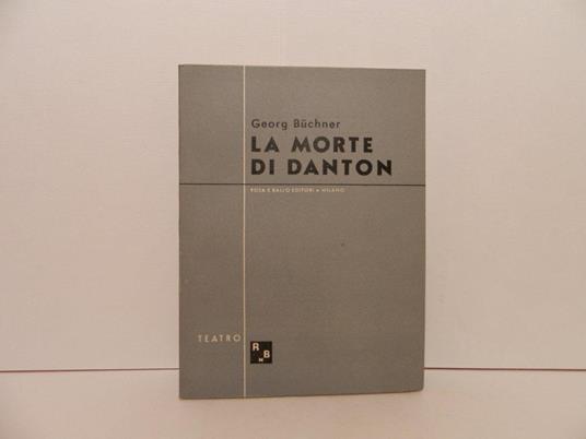 La morte di Danton - Georg Buchner - copertina