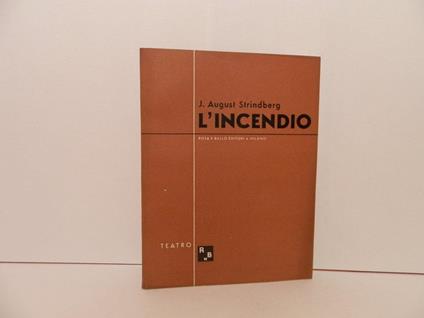 L' incendio (1907) - August Strindberg - copertina