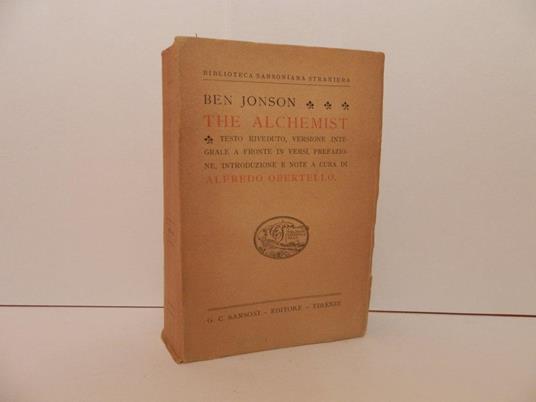 The alchemist - Ben Jonson - copertina