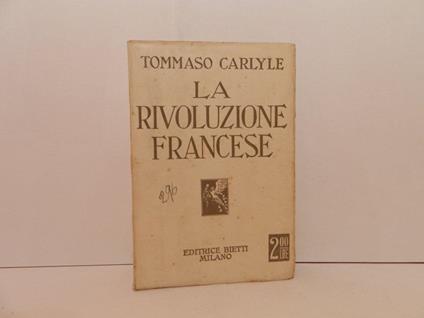 La rivoluzione francese - Thomas Carlyle - copertina