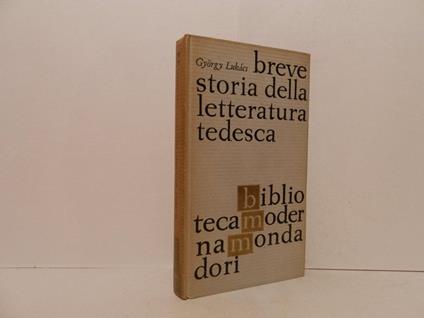 Breve storia della letteratura tedesca - György Lukács - copertina