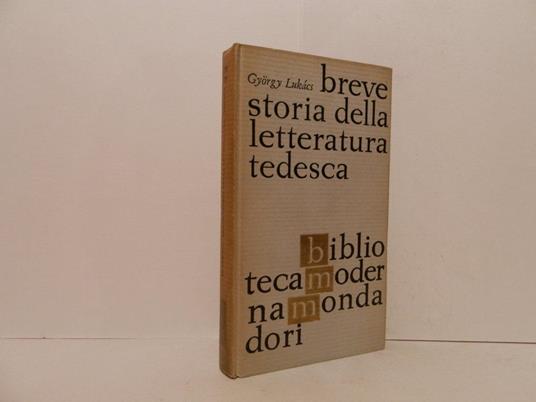 Breve storia della letteratura tedesca - György Lukács - copertina