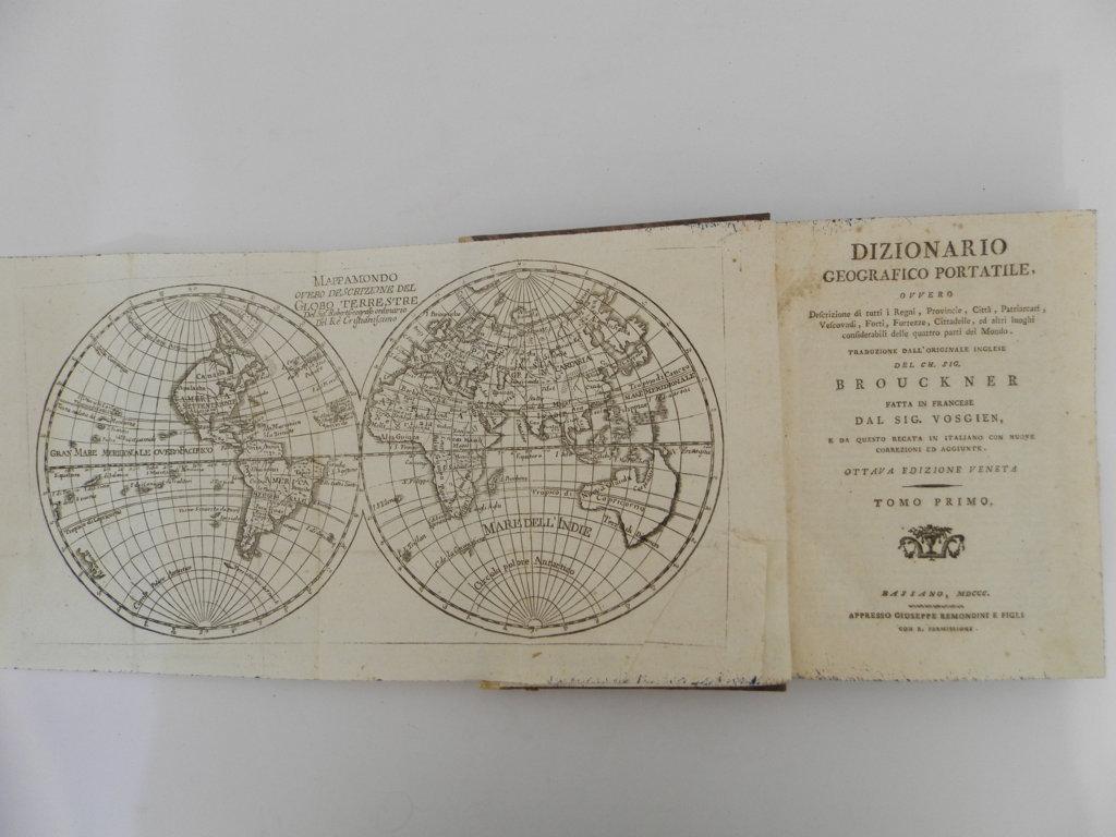 Dizionario geografico portatile ovvero descrizione di tutti i regni, provincie, città, patriarcati, vescovadi, forti, fortezze, cittadelle, ed altri luoghi considerabili delle quattro parti del mondo