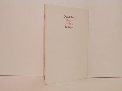 Fastigio - Maries Gardella - copertina