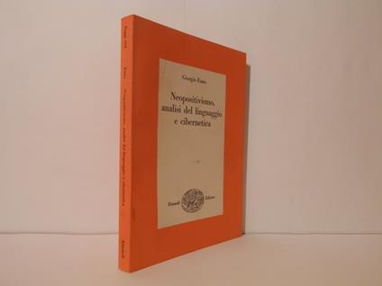 Neopositivismo, analisi del linguaggio e cibernetica - Giorgio Fano - copertina