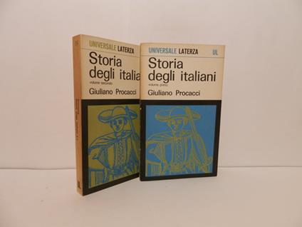 Storia degli italiani - Giuliano Procacci - copertina