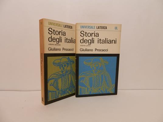 Storia degli italiani - Giuliano Procacci - copertina