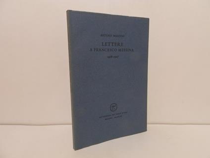 Lettere a Francesco Messina 1926-1927 - Arturo Martini - copertina
