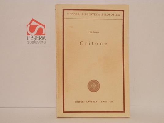 Critone - Platone - copertina