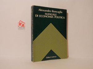 Manuale di economia politica - Alessandro Roncaglia - copertina