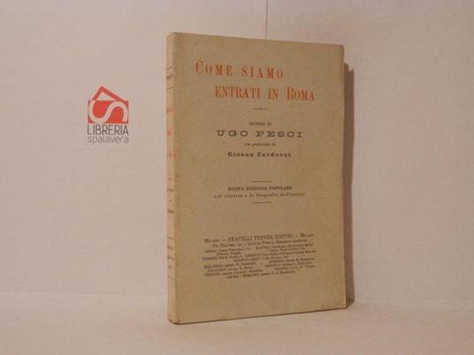 Come siamo entrati in Roma. Ricordi - Ugo Pesci - copertina