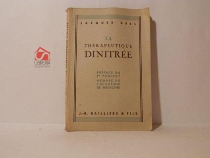 Le thérapeutique dinitrée - copertina