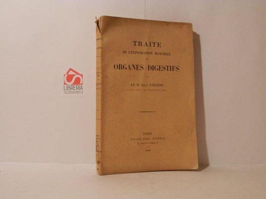 Traité de l'exploration manuelle des organes digestifs - copertina