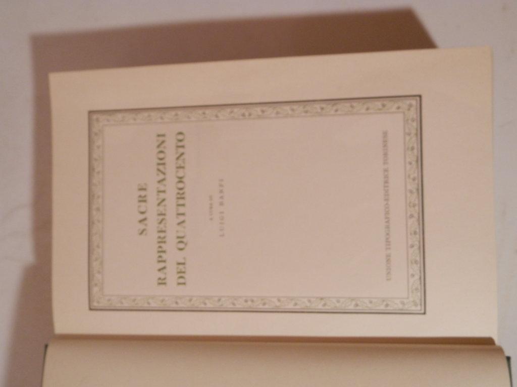 Sacre rappresentazioni del Quattrocento