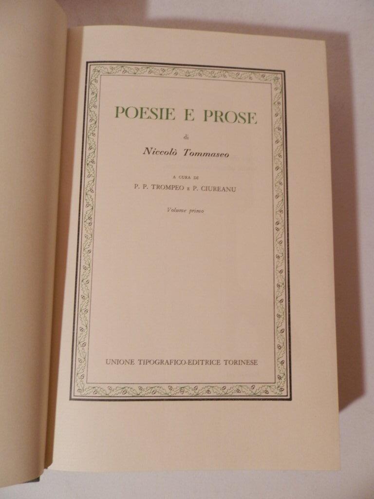Poesie e prose