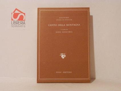 Canto della montagna - copertina
