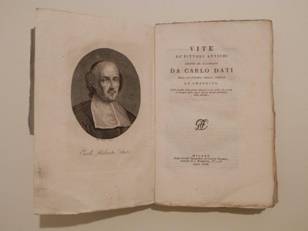 Vite de' pittori antichi scritte ed illustrate da Carlo Dati nell'Accademia della Crusca Lo smarrito