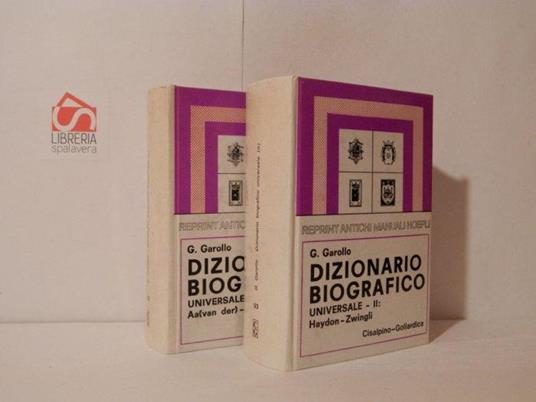 Dizionario biografico universale. I: Aa (van der) - Haydn. II: Haydon-Zwingli - copertina