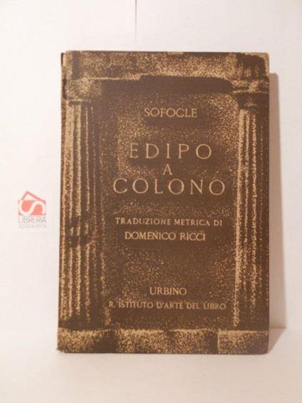 Edipo a Colono - Sofocle - copertina