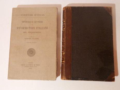 Opuscoli e lettere di riformatori italiani del Cinquecento - Giuseppe Paladino - copertina