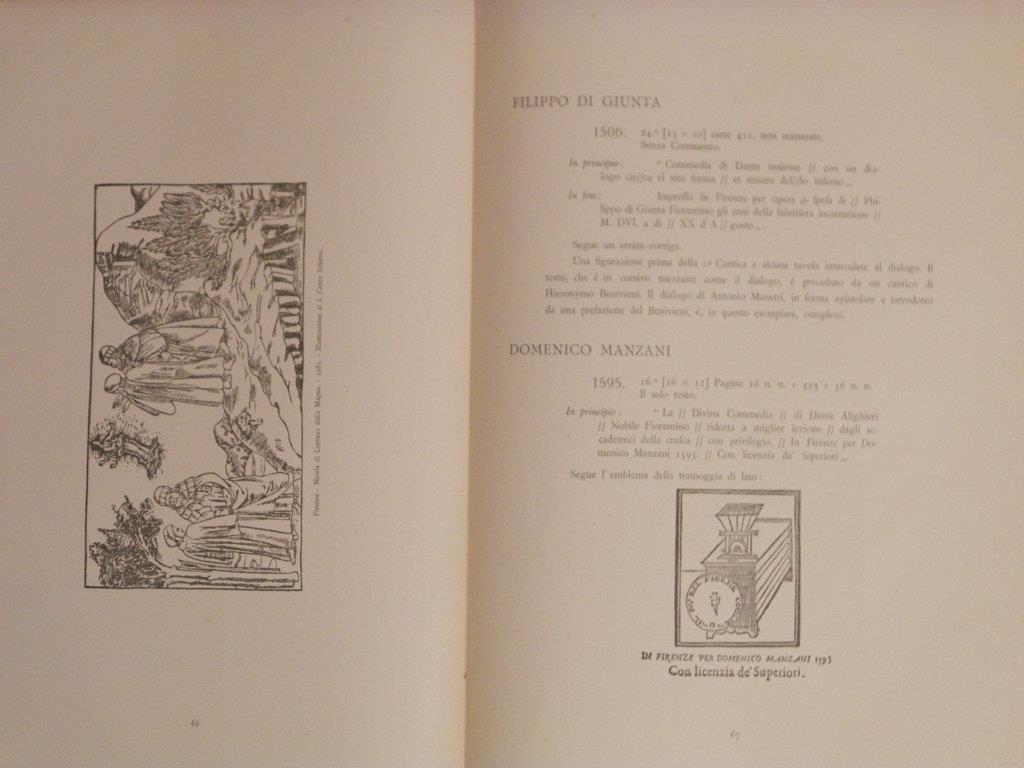 La Raccolta dantesca della Biblioteca Evan Mackenzie : con la cronologia delle edizioni della Divina Commedia